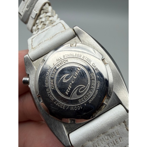 Rip Curl Cortez Surf Watch White Leather Band 100M Quartz Womens Vintage №1145 main image 4